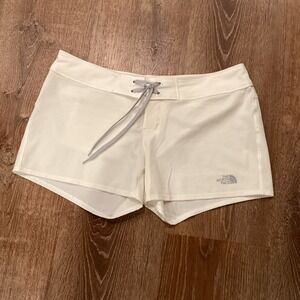 The North Face women's 3" White Swim BOARD SHORTS 8